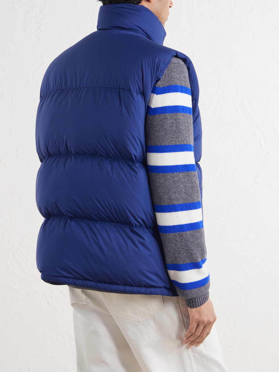 Sterling Logo-Appliquéd Quilted Shell Down Gilet