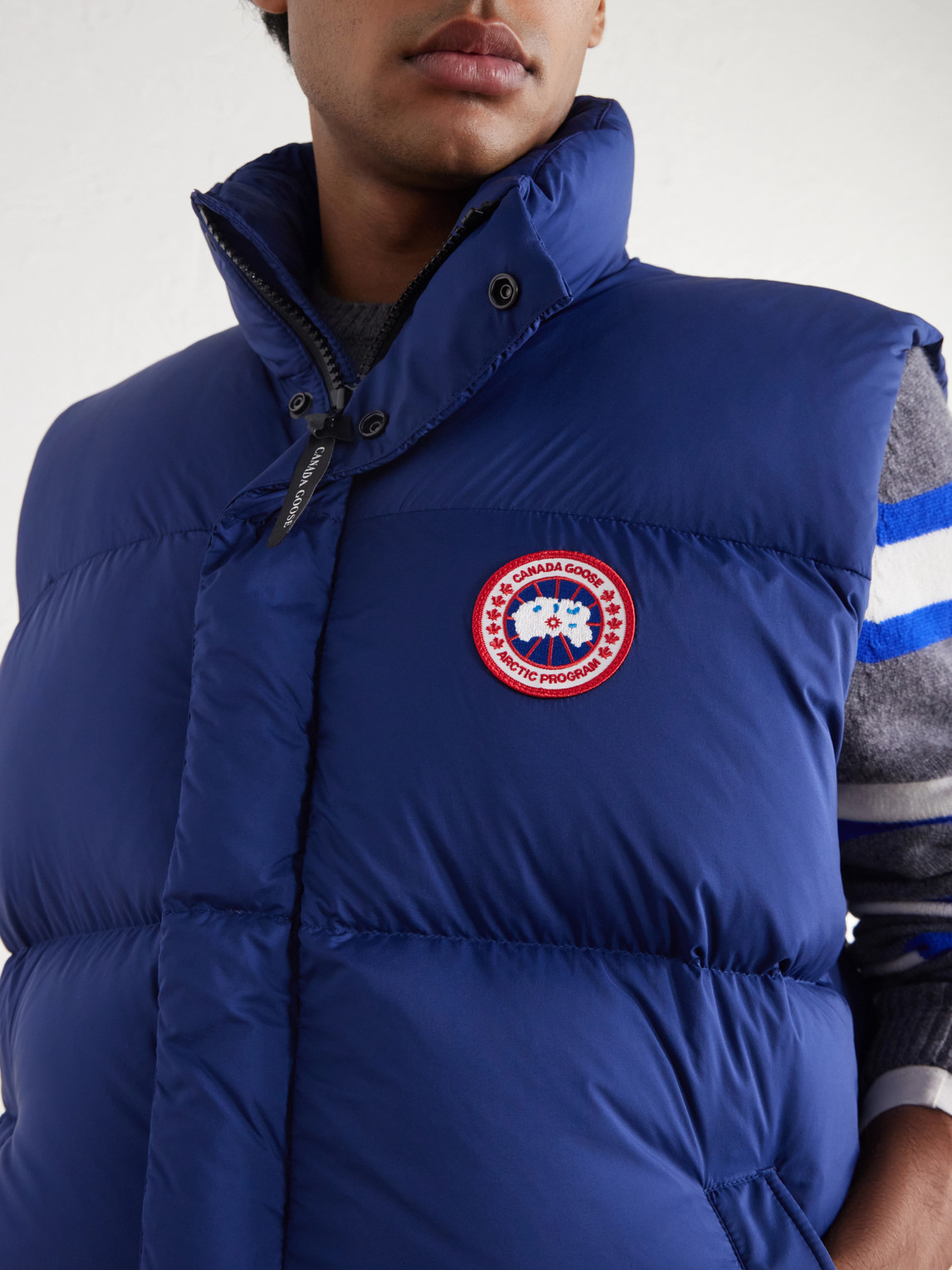 Sterling Logo-Appliquéd Quilted Shell Down Gilet
