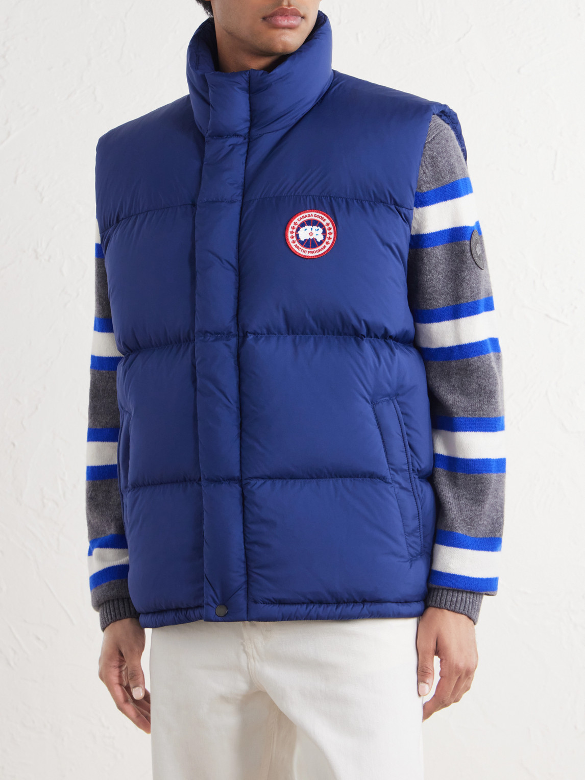 Sterling Logo-Appliquéd Quilted Shell Down Gilet