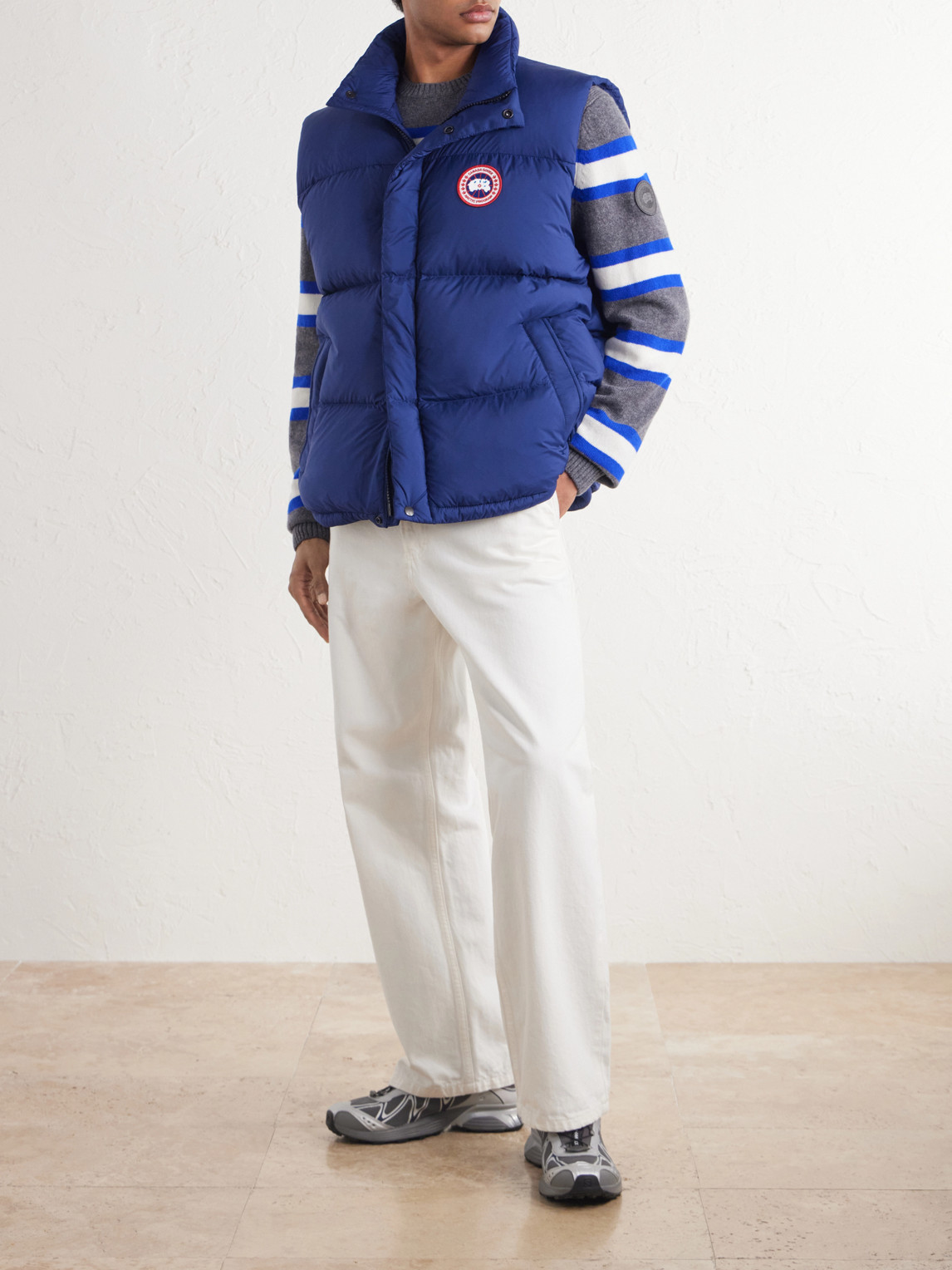 Sterling Logo-Appliquéd Quilted Shell Down Gilet