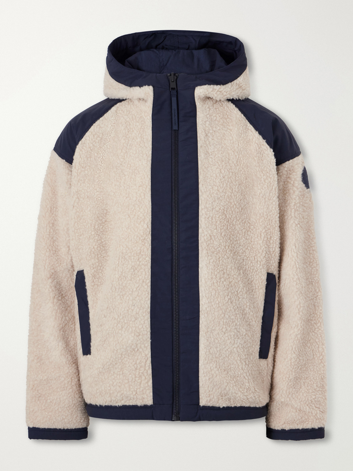 Alberni Reversible Hooded Ripstop-Trimmed Wool-Blend Fleece Bomber Jacket