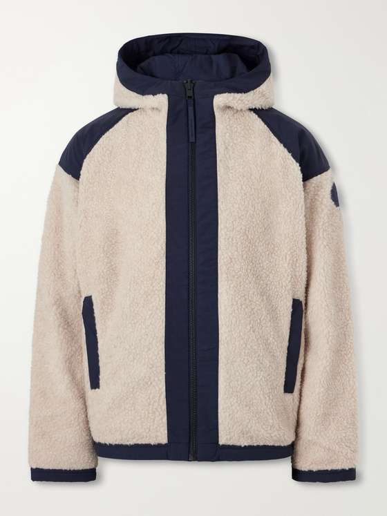Canadagoose Alberni Reversible Hooded Ripstop-Trimmed Wool-Blend Fleece Bomber Jacket