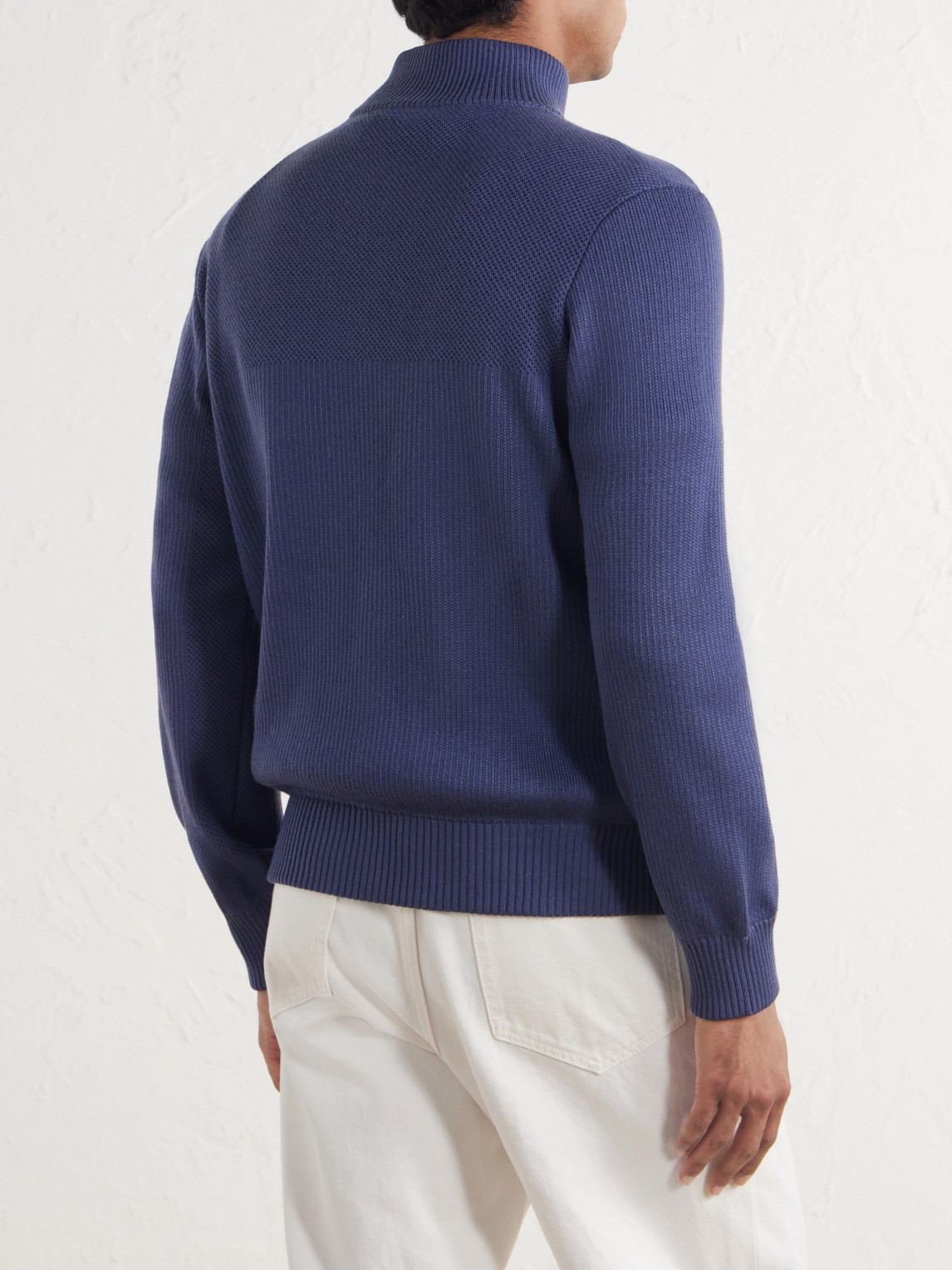 Hybridge® Ribbed Wool And Quilted Shell Down Jacket