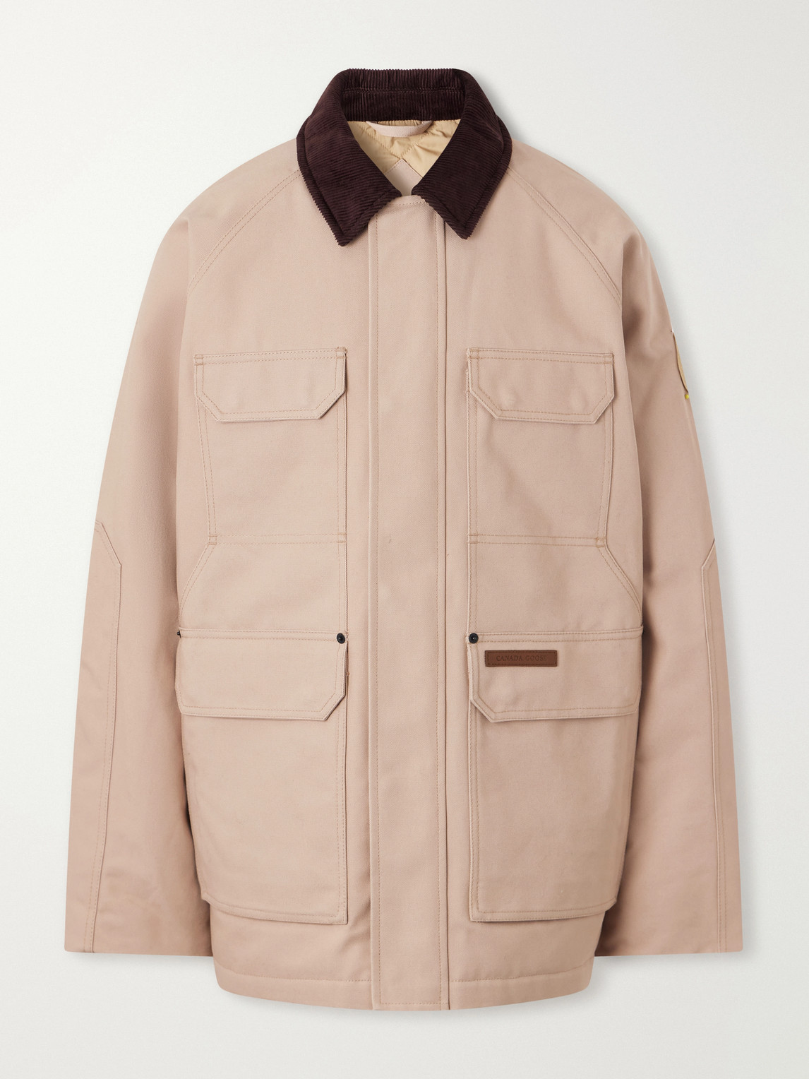 Garrison Corduroy-Trimmed Cotton-Canvas Coat