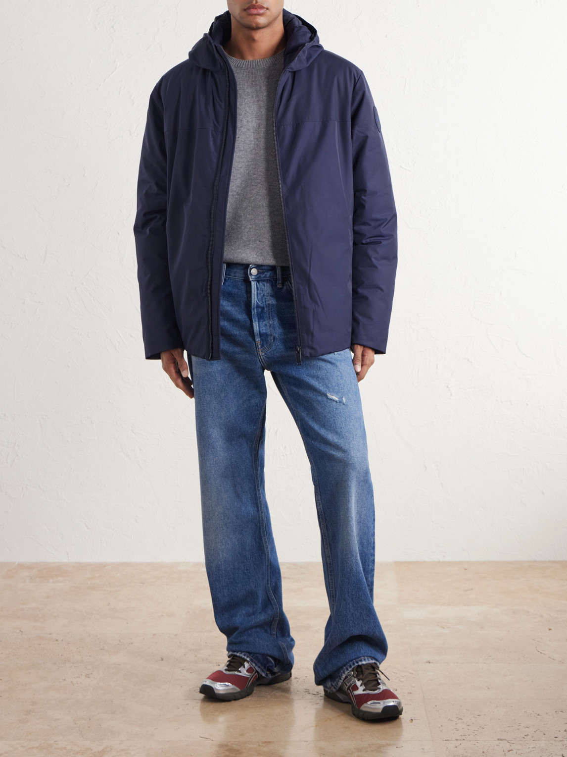 Riverside Hooded Padded Shell Down Jacket