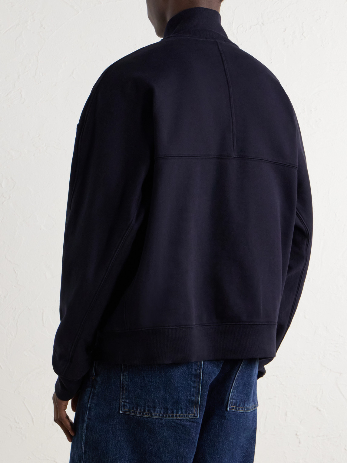 Idris Cotton-Jersey Half-Zip Sweatshirt