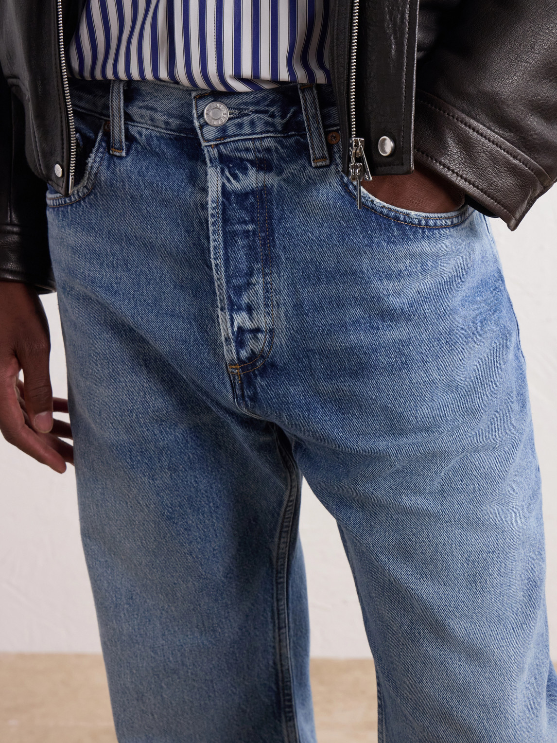Magnus Straight-Leg Distressed Organic Cotton Jeans