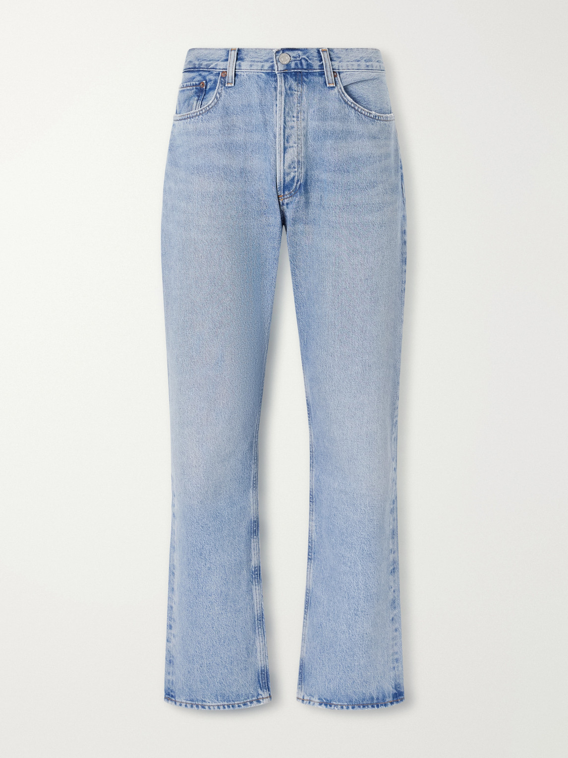 90'S Straight-Leg Distressed Organic Cotton Jeans