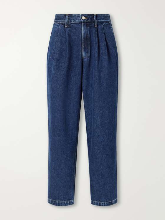 Agolde Slater Straight-Leg Pleated Jeans