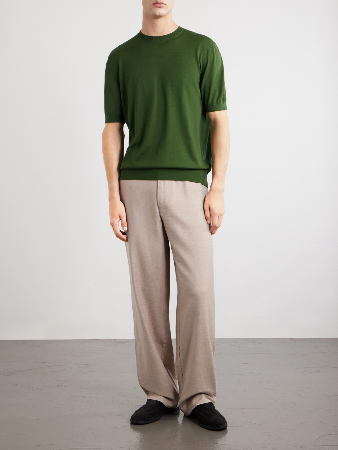 Knitted Cotton T-Shirt