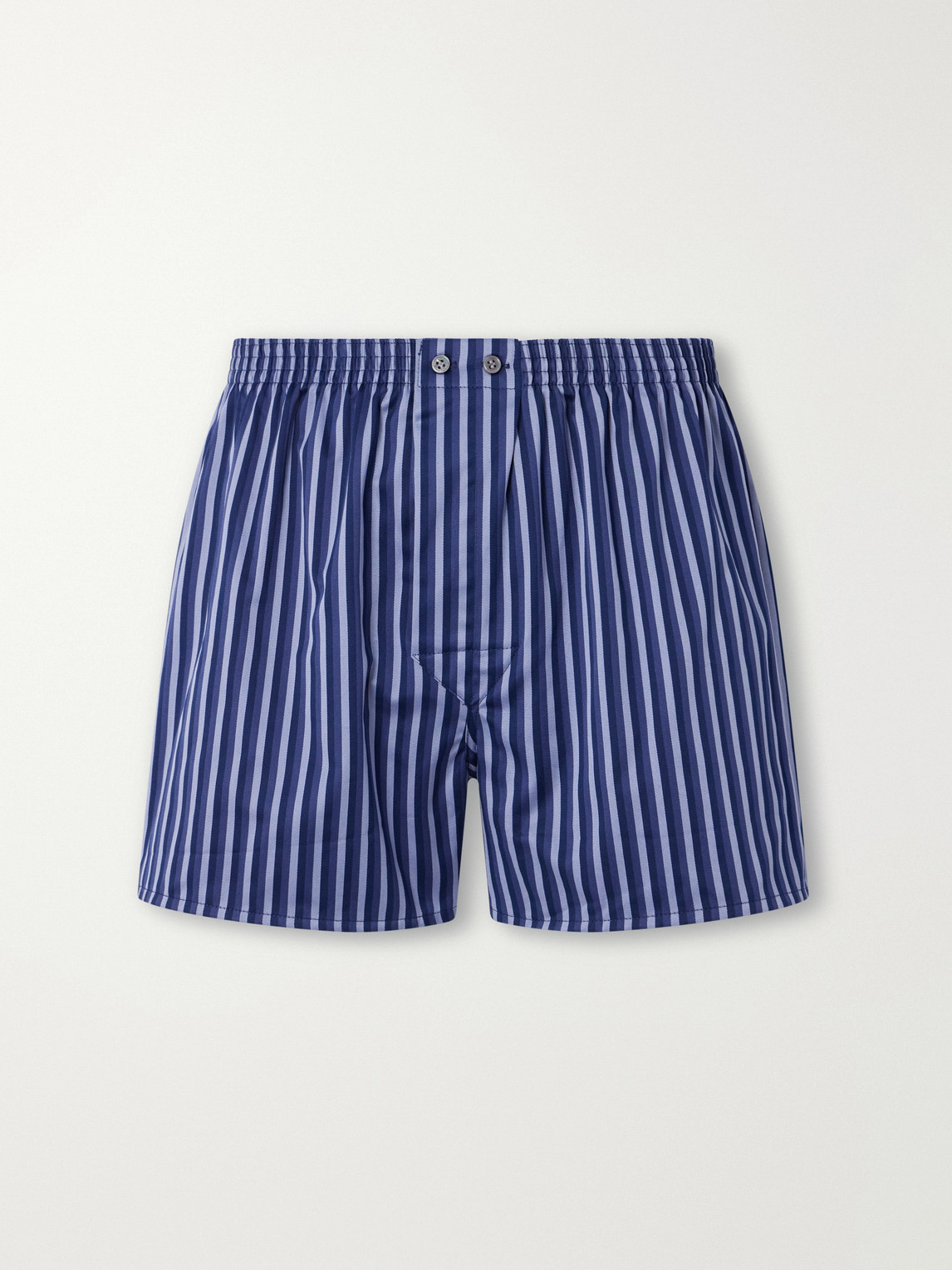 Wellington 62 Striped Cotton-Poplin Boxer