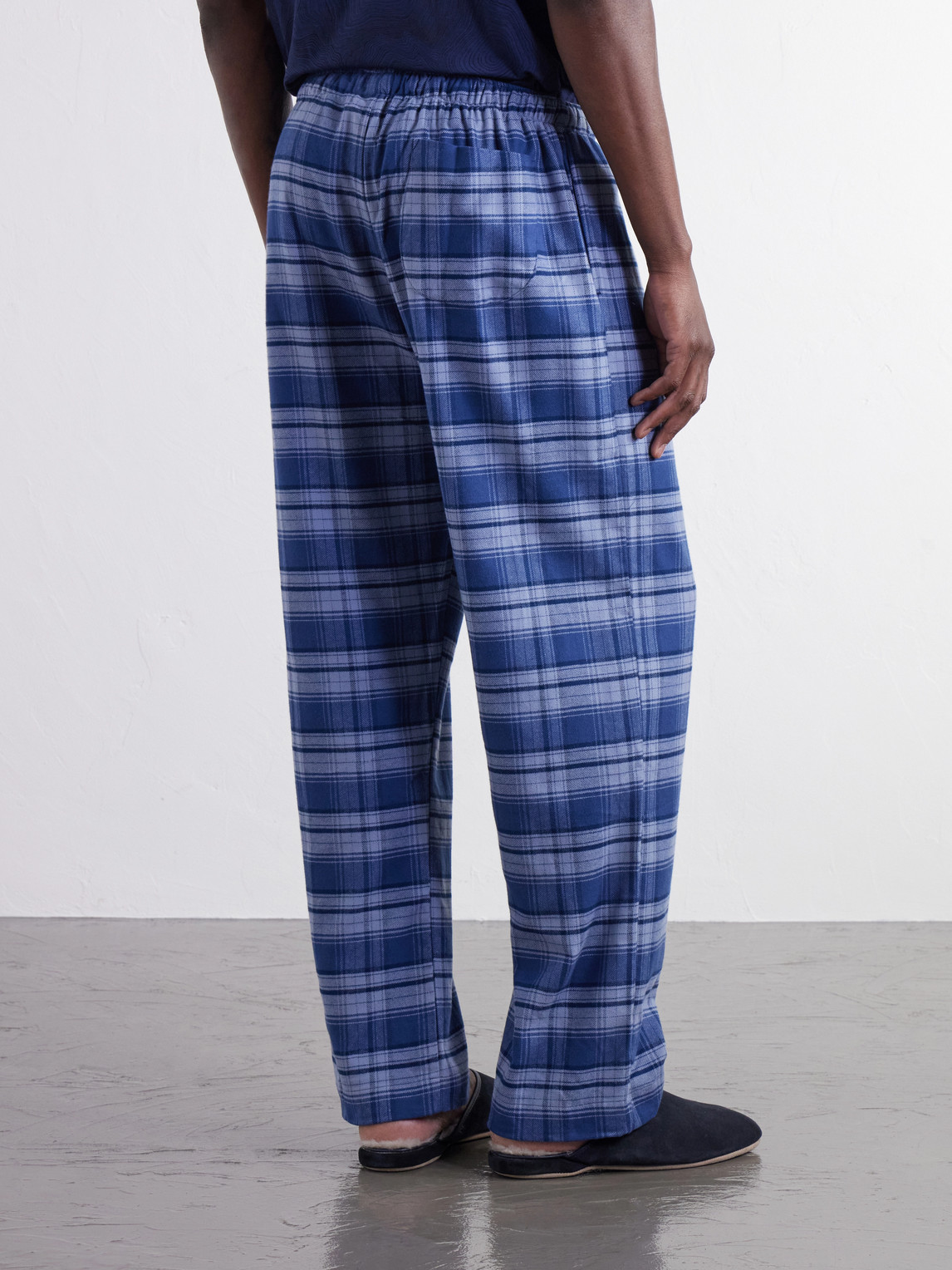 Kelburn Straight-Leg Checked Brushed Cotton-Flannel Pyjama Trousers