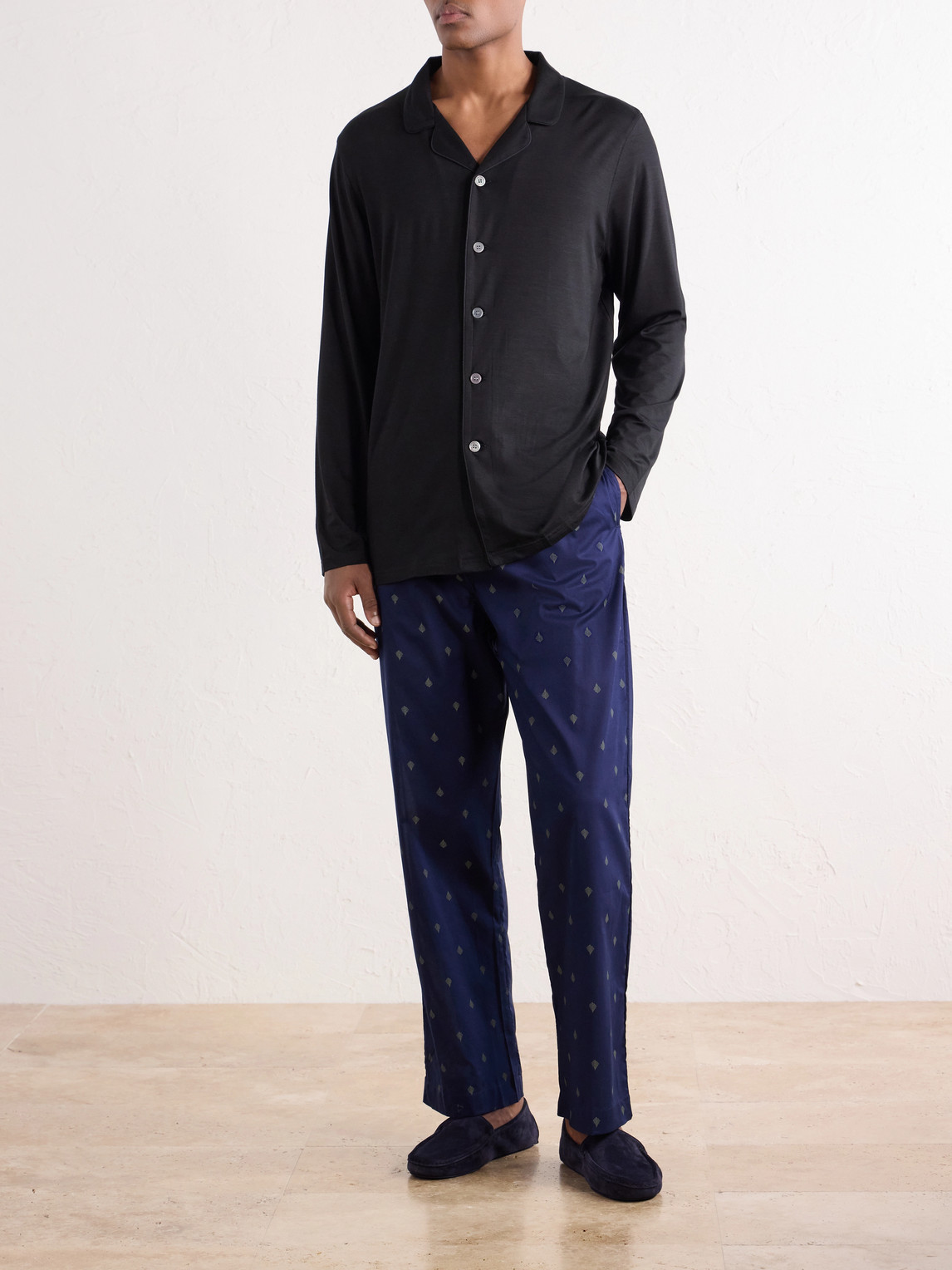 Nelson 111 Straight-Leg Cotton-Poplin Pyjama Trousers