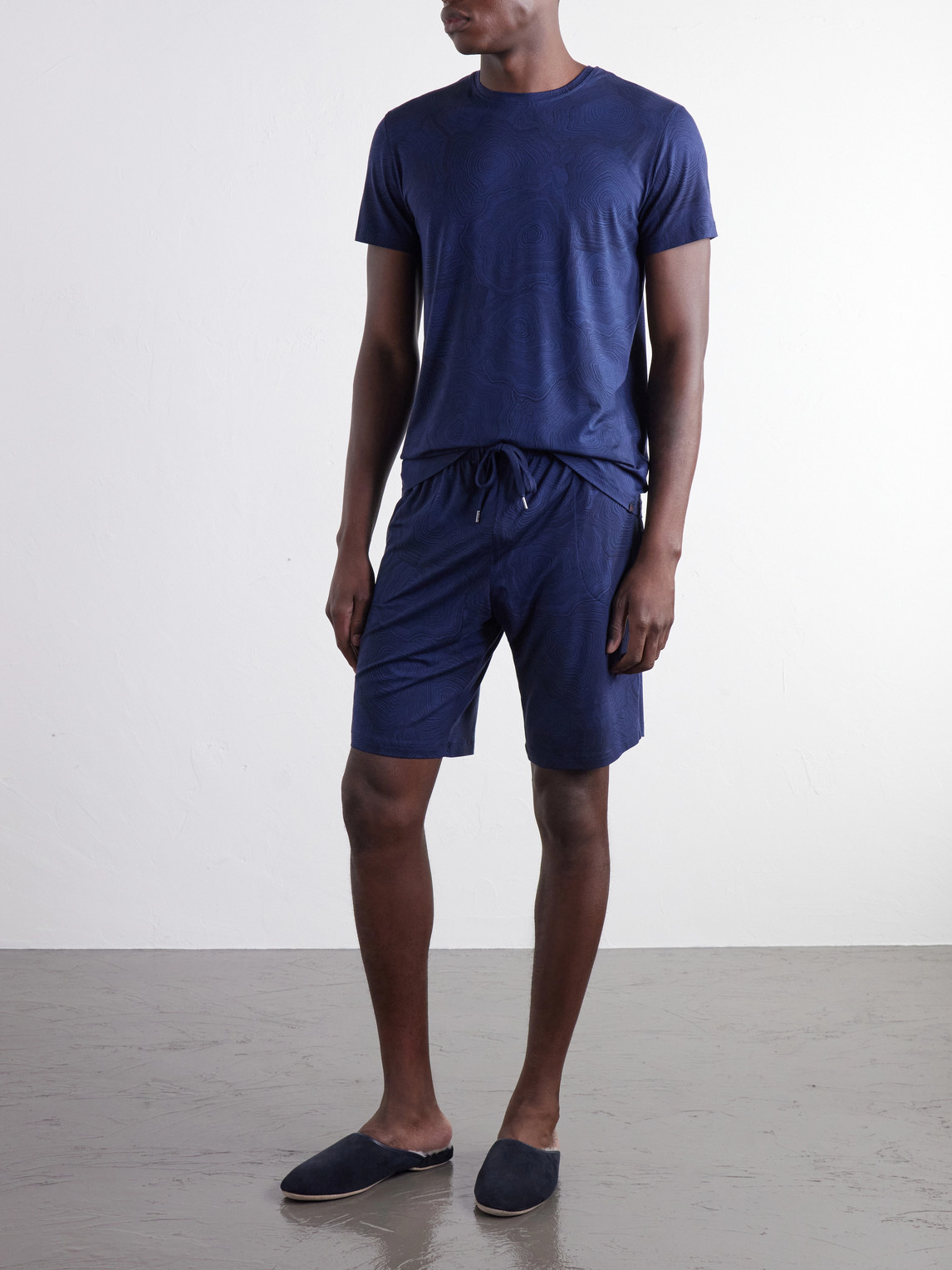 London Printed Modal-Blend Jersey Pyjama T-Shirt
