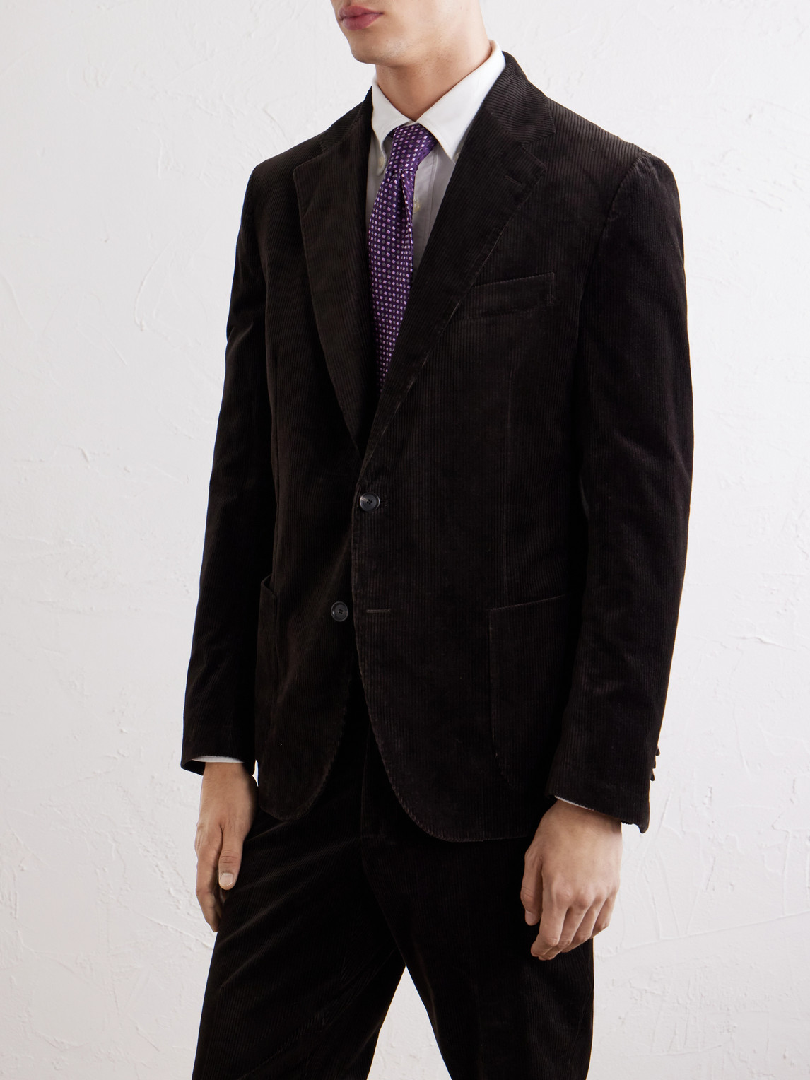 Forcella Cotton-Blend Corduroy Suit