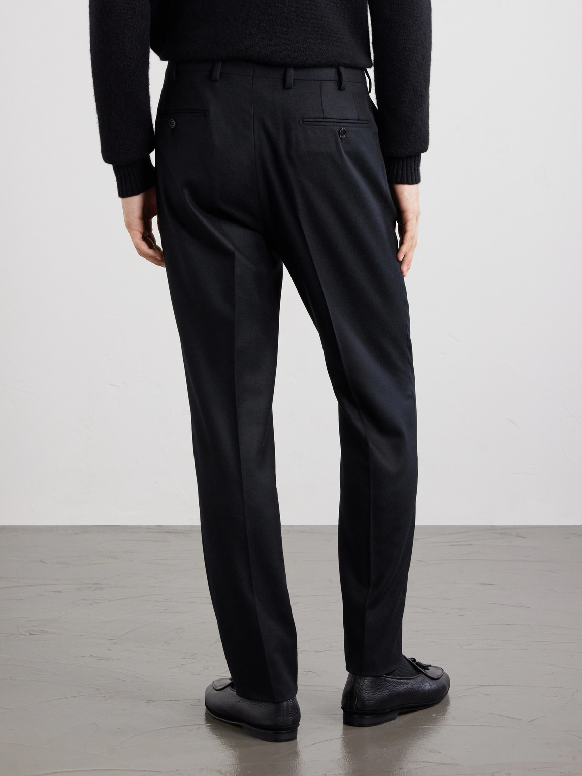Straight-Leg Wool And Cashmere-Blend Suit Trousers