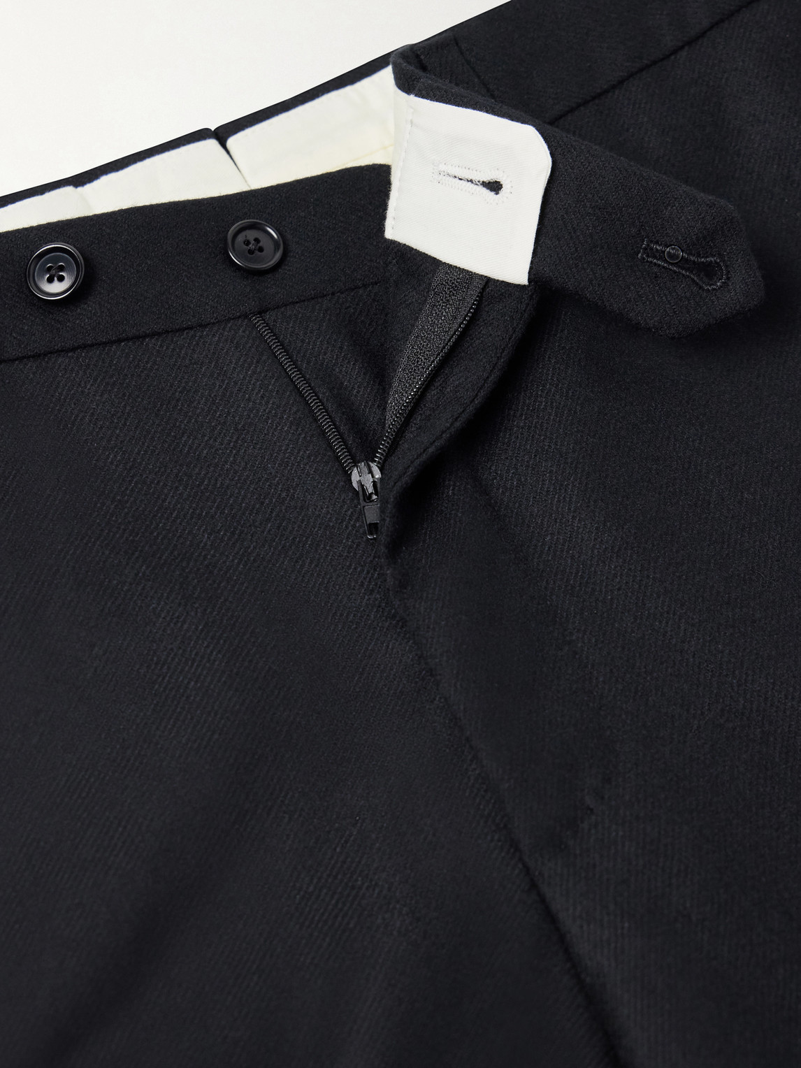 Straight-Leg Wool And Cashmere-Blend Suit Trousers