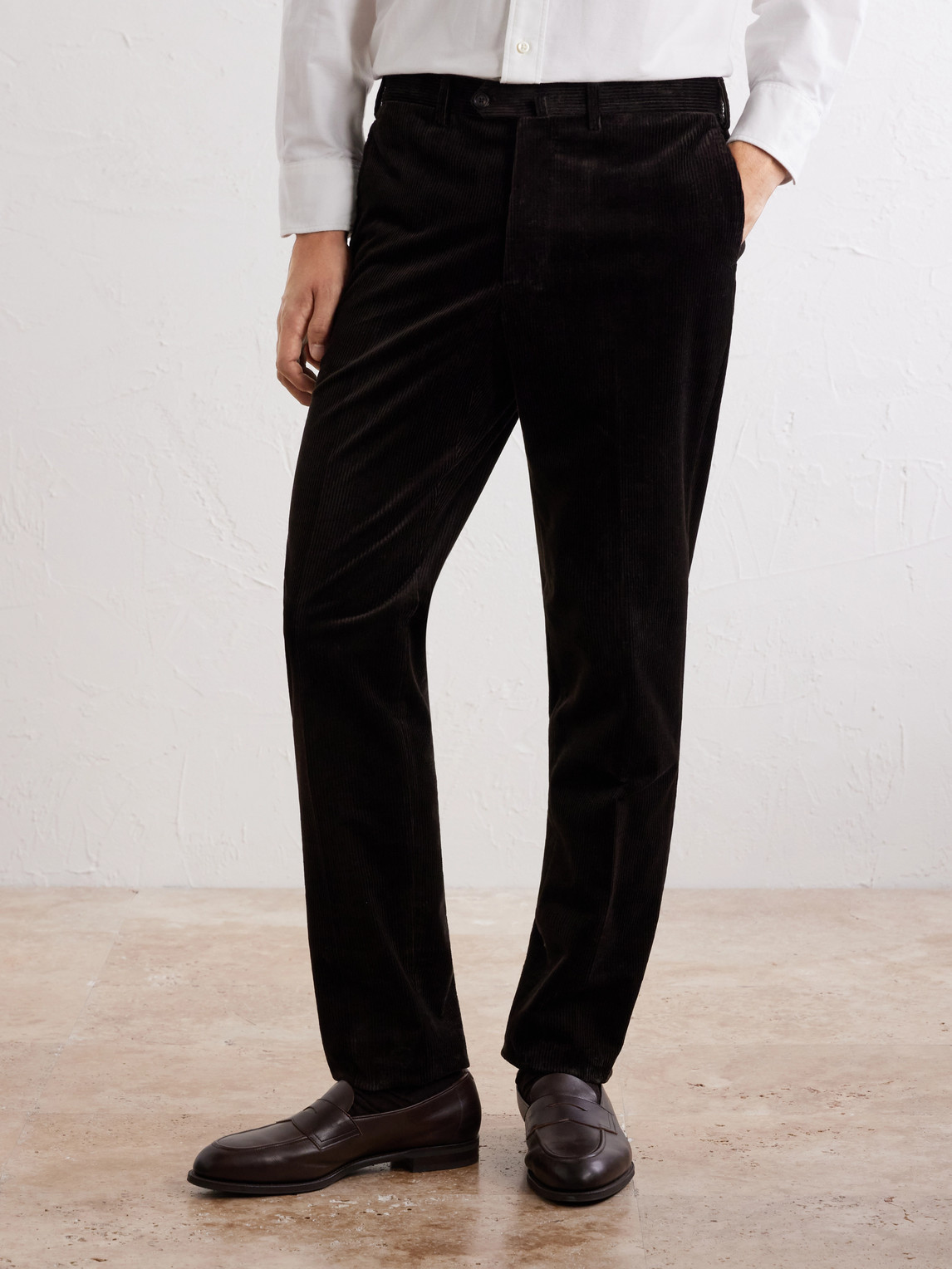Straight-Leg Cotton-Blend Corduroy