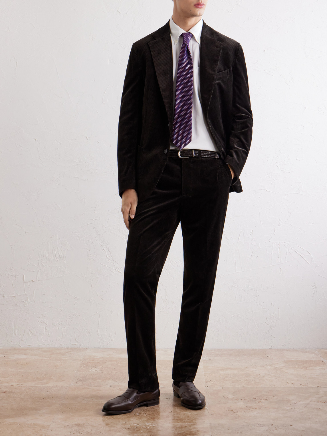 Straight-Leg Cotton-Blend Corduroy