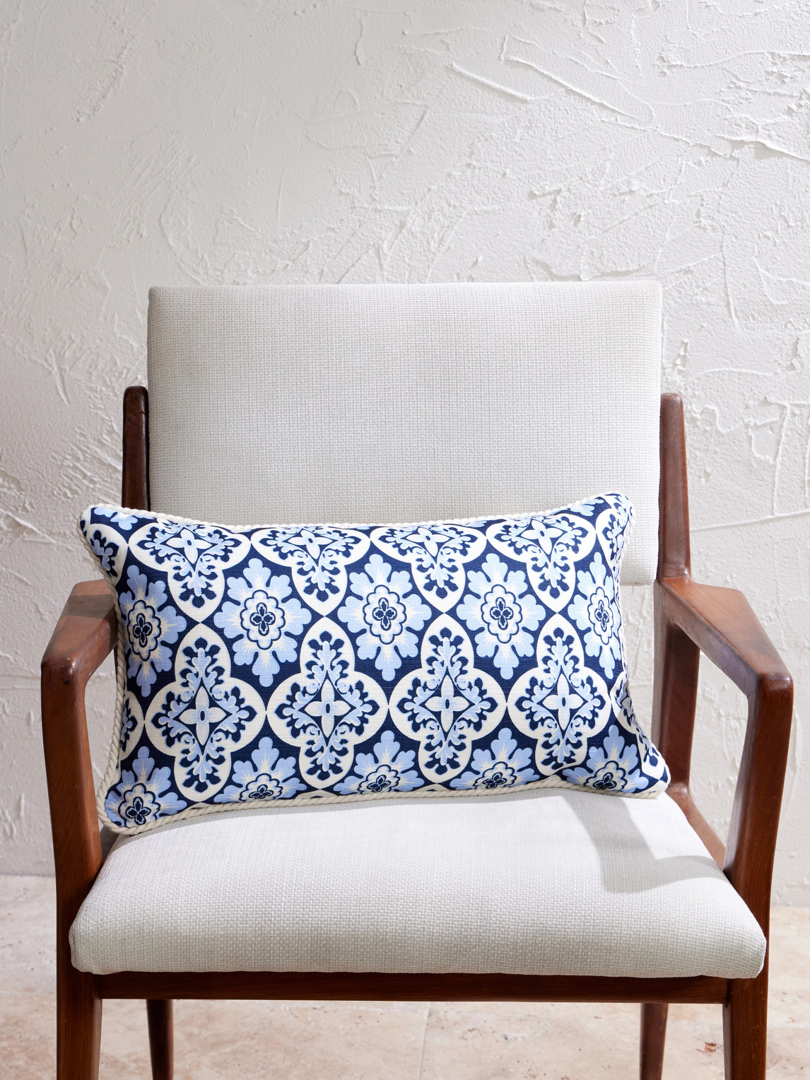 La Doublej Printed Cushions In Blue