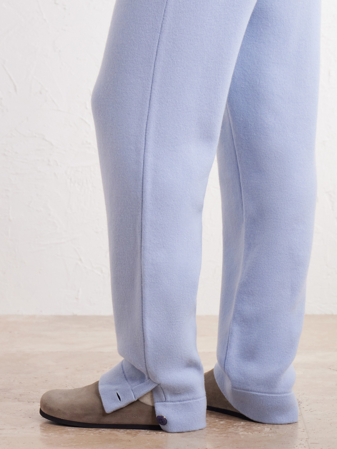 Straight-Leg Cashmere-Knit Trousers