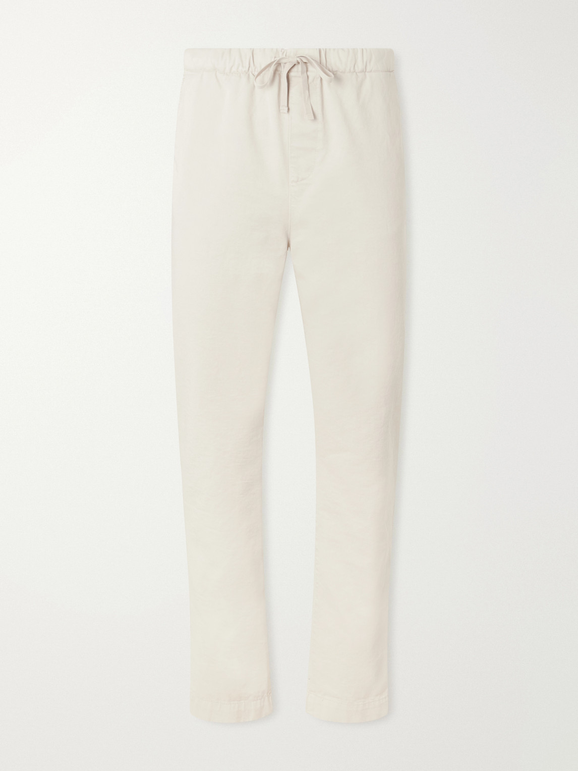 Hartford Joggy Straight-leg Cotton-twill Trousers In Neutrals