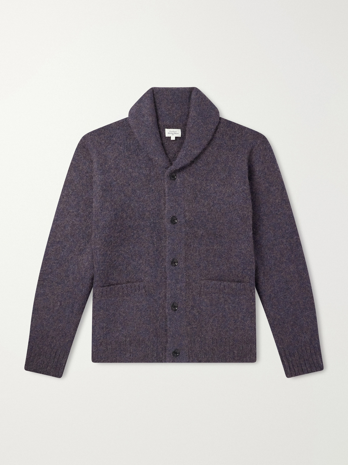 Hartford Alpaca, Yak, And Wool-blend Cardigan In Blue