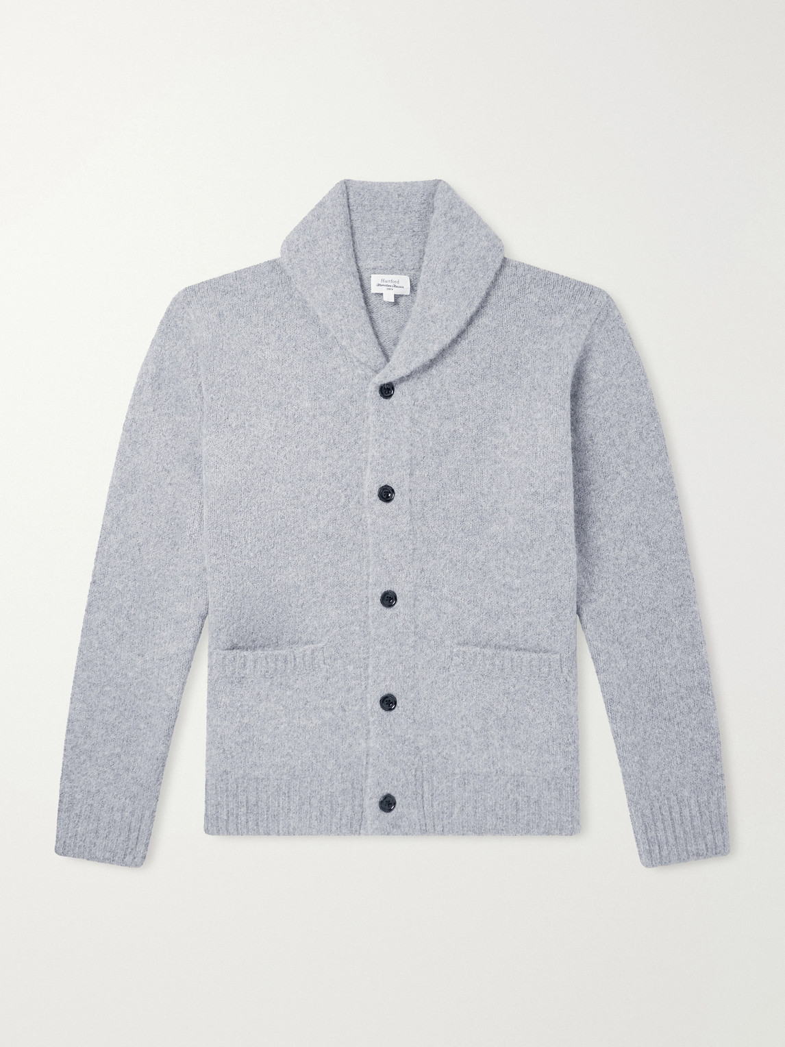 Hartford Alpaca, Yak, And Wool-blend Cardigan In Gray