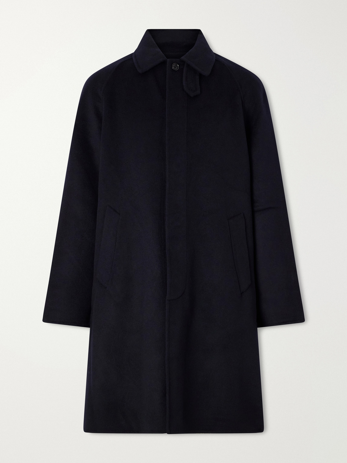 Hartford Craig Double-faced Wool-blend Coat In Blue
