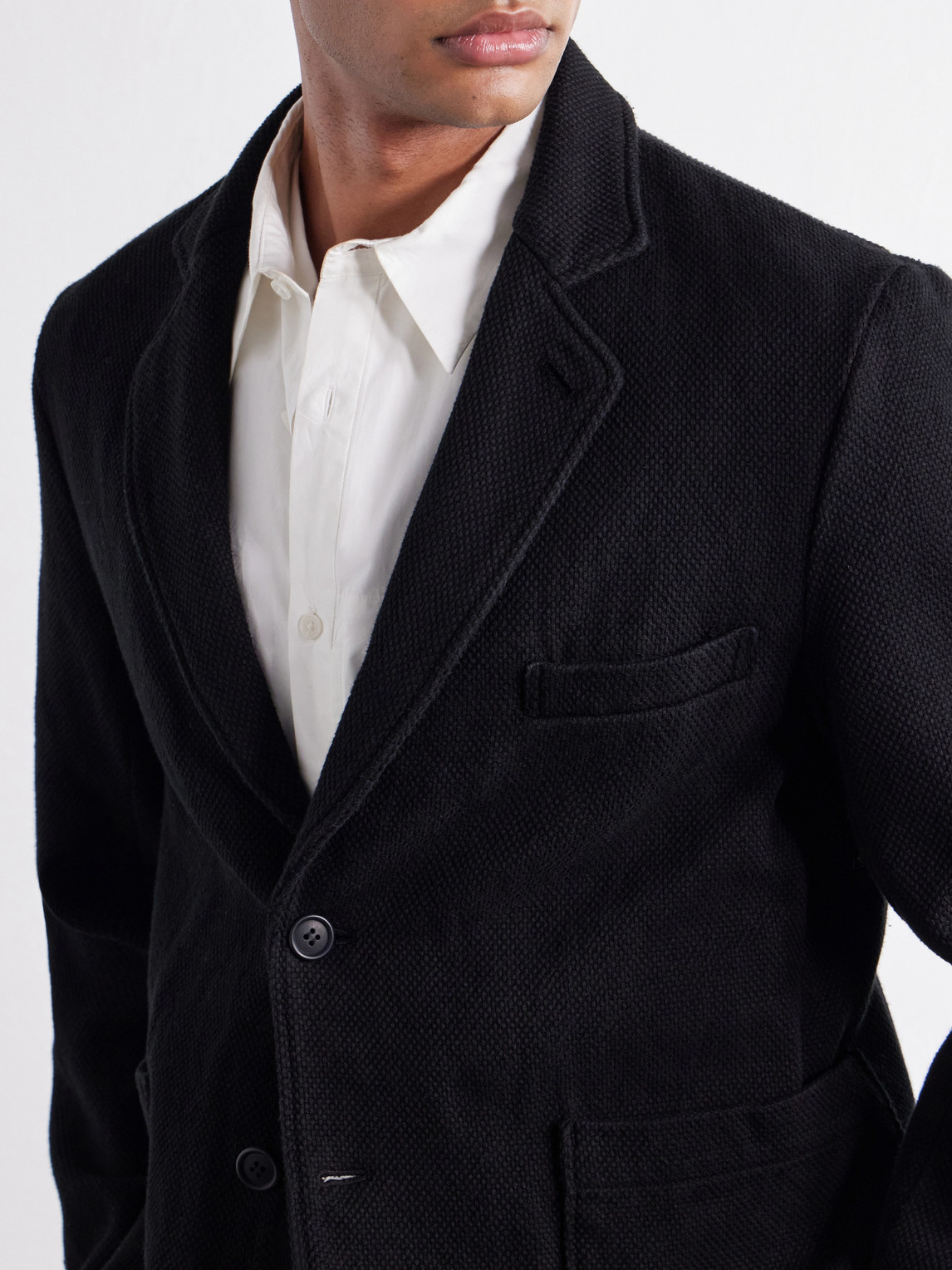 Cotton-Sashiko Suit Jacket