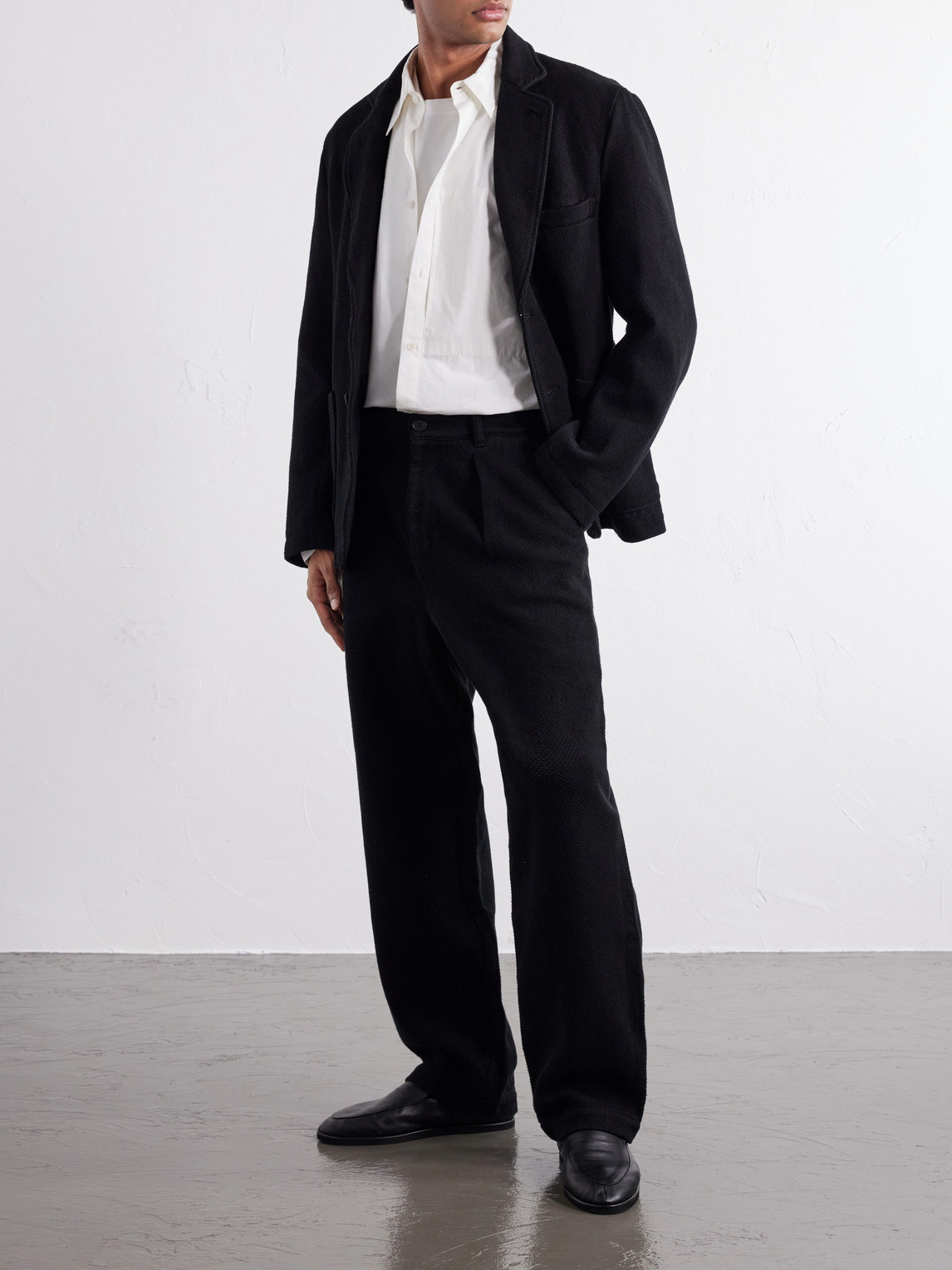 Cotton-Sashiko Suit Jacket