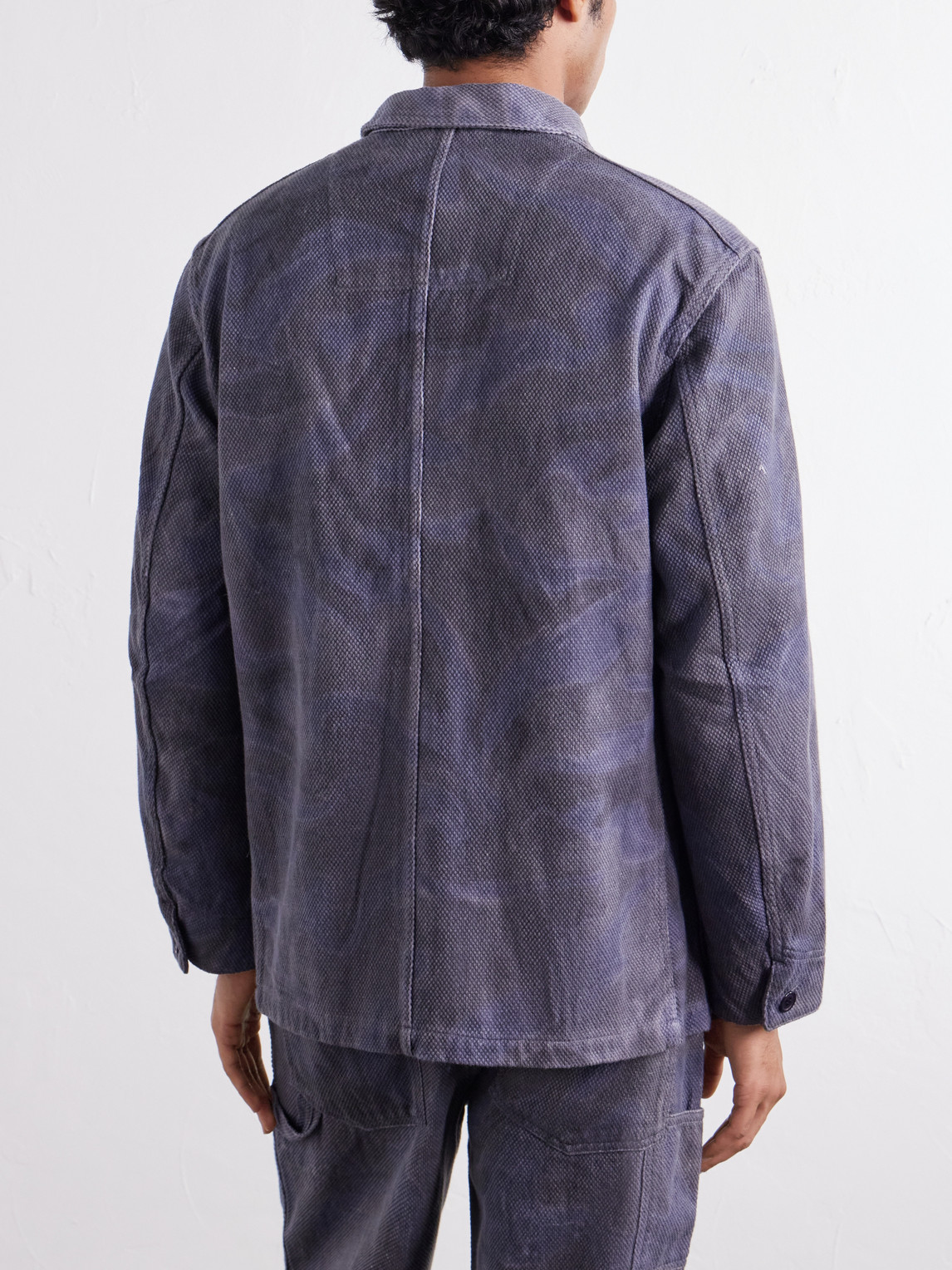 Coverall Sumi Nagashi Cotton-Sashiko Jacket