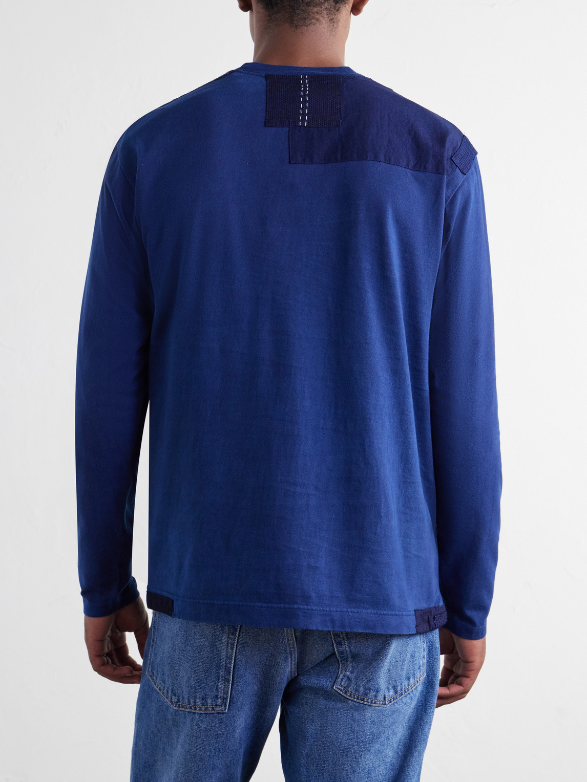 Nenrin Patchwork Cotton-Jersey T-Shirt