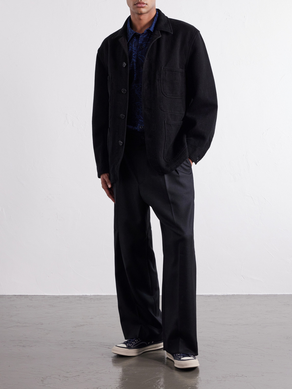 Coverall Cotton-Sashiko Jacket