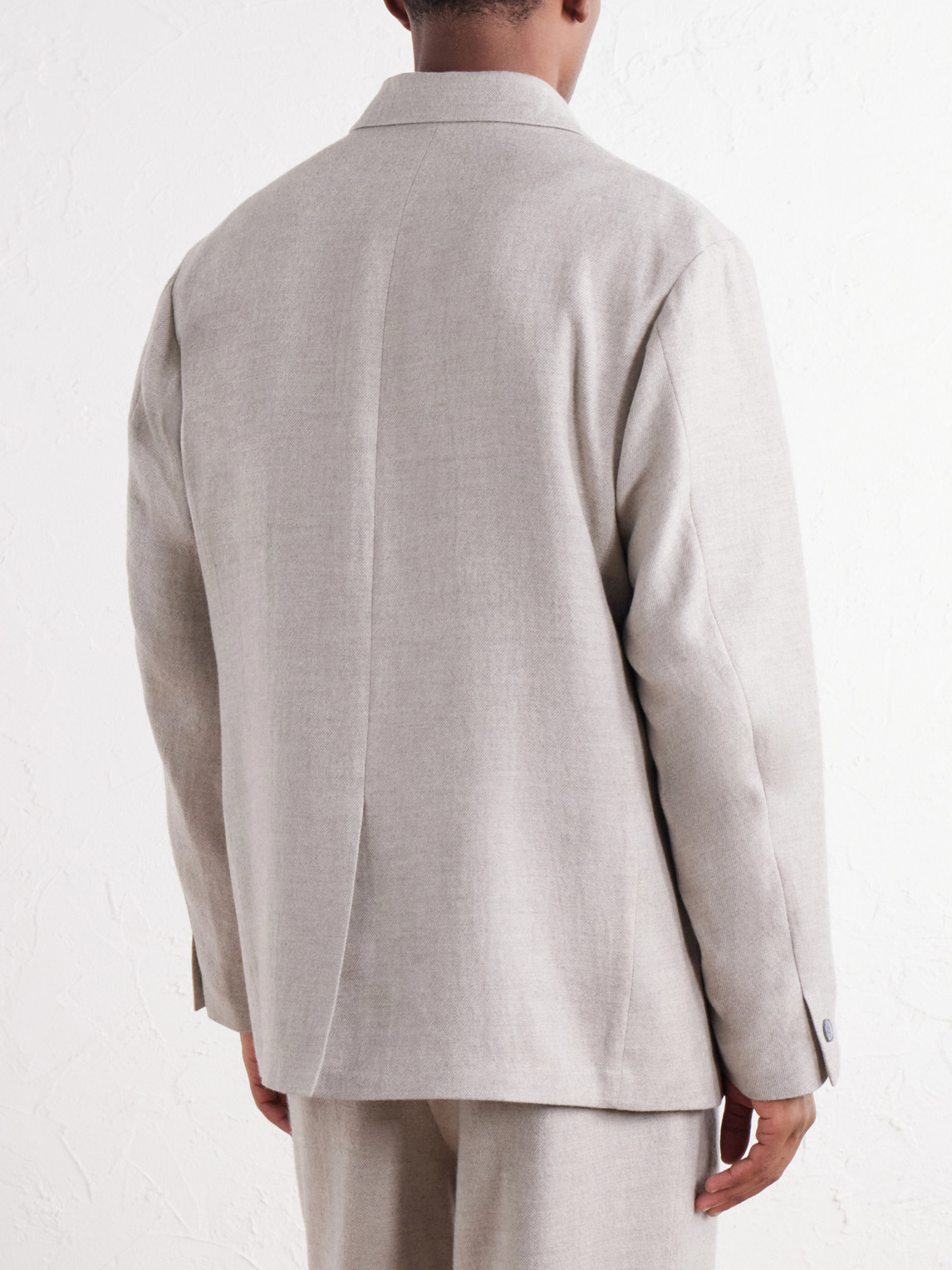 Shawl-Collar Wool, Cotton And Yak-Blend Twill Suit Jacket