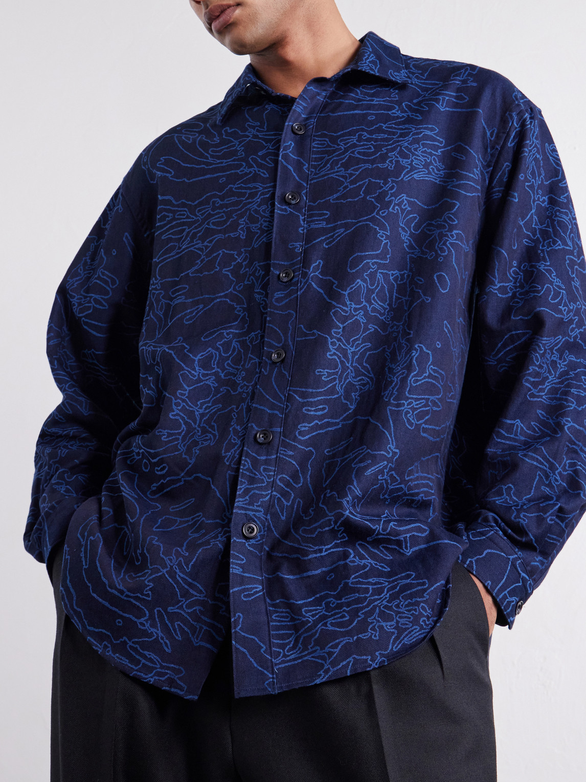 Cotton-Jacquard Shirt