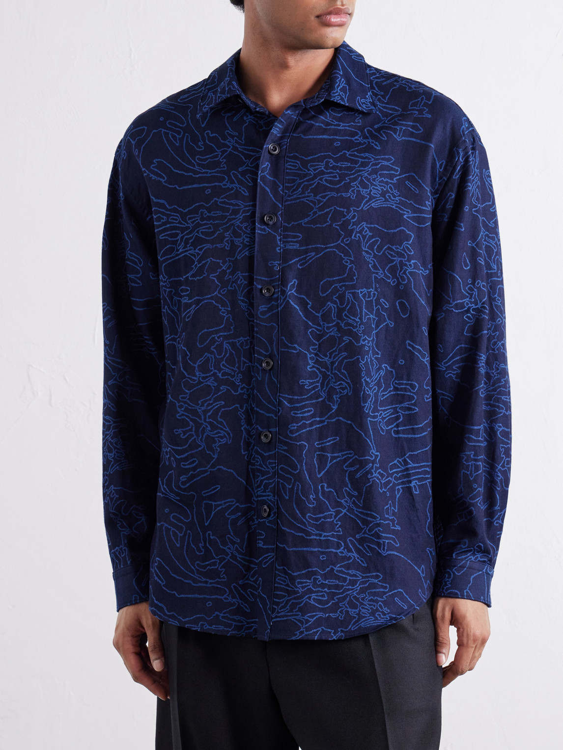 Cotton-Jacquard Shirt