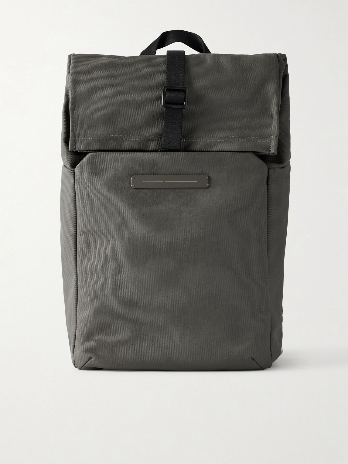 Horizn Studios Sofo Rolltop X Waxed Cotton-canvas Backpack In Green