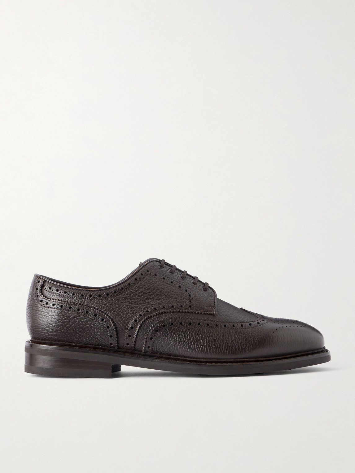 Morjas The Derby Full-grain Leather Brogues In Brown