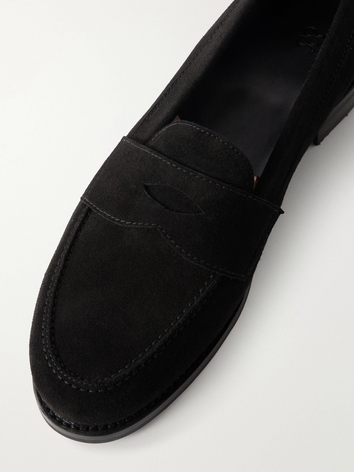 The Ivy Suede Penny Loafers