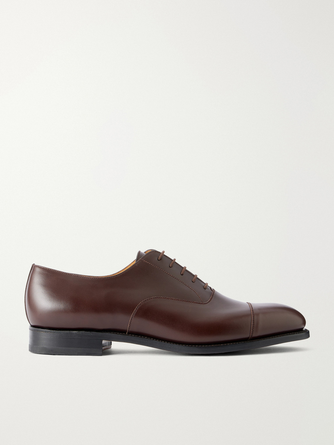 Jm Weston Cap Toe Leather Oxford Shoes In Brown