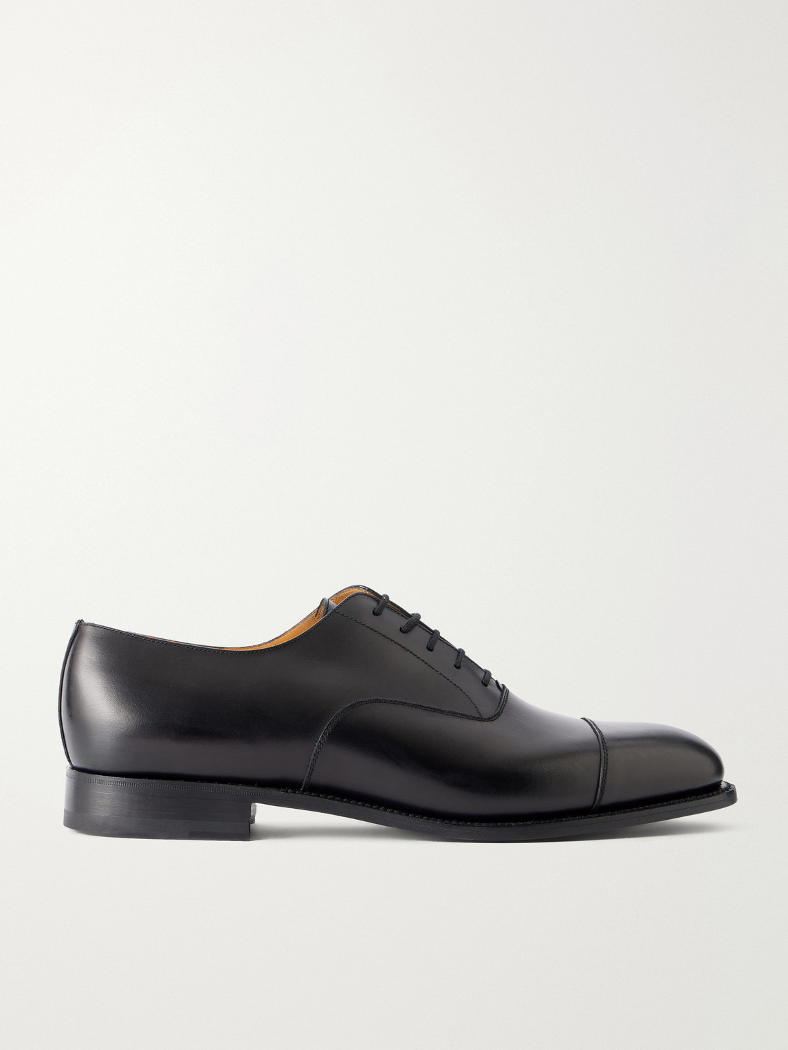 Jm Weston Cap Toe Leather Oxford Shoes In Black
