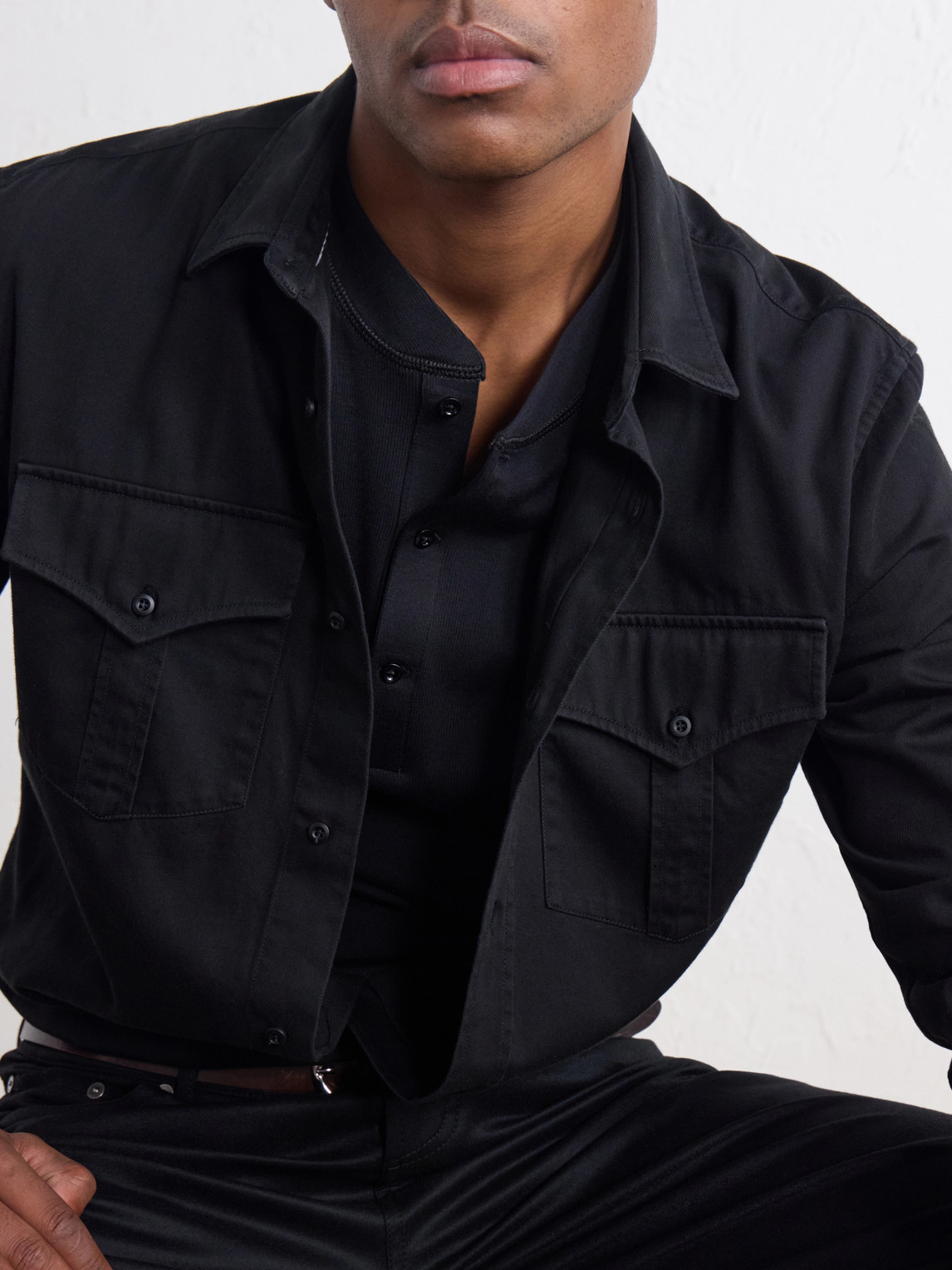 Cotton And Modal-Blend Jersey Henley T-Shirt