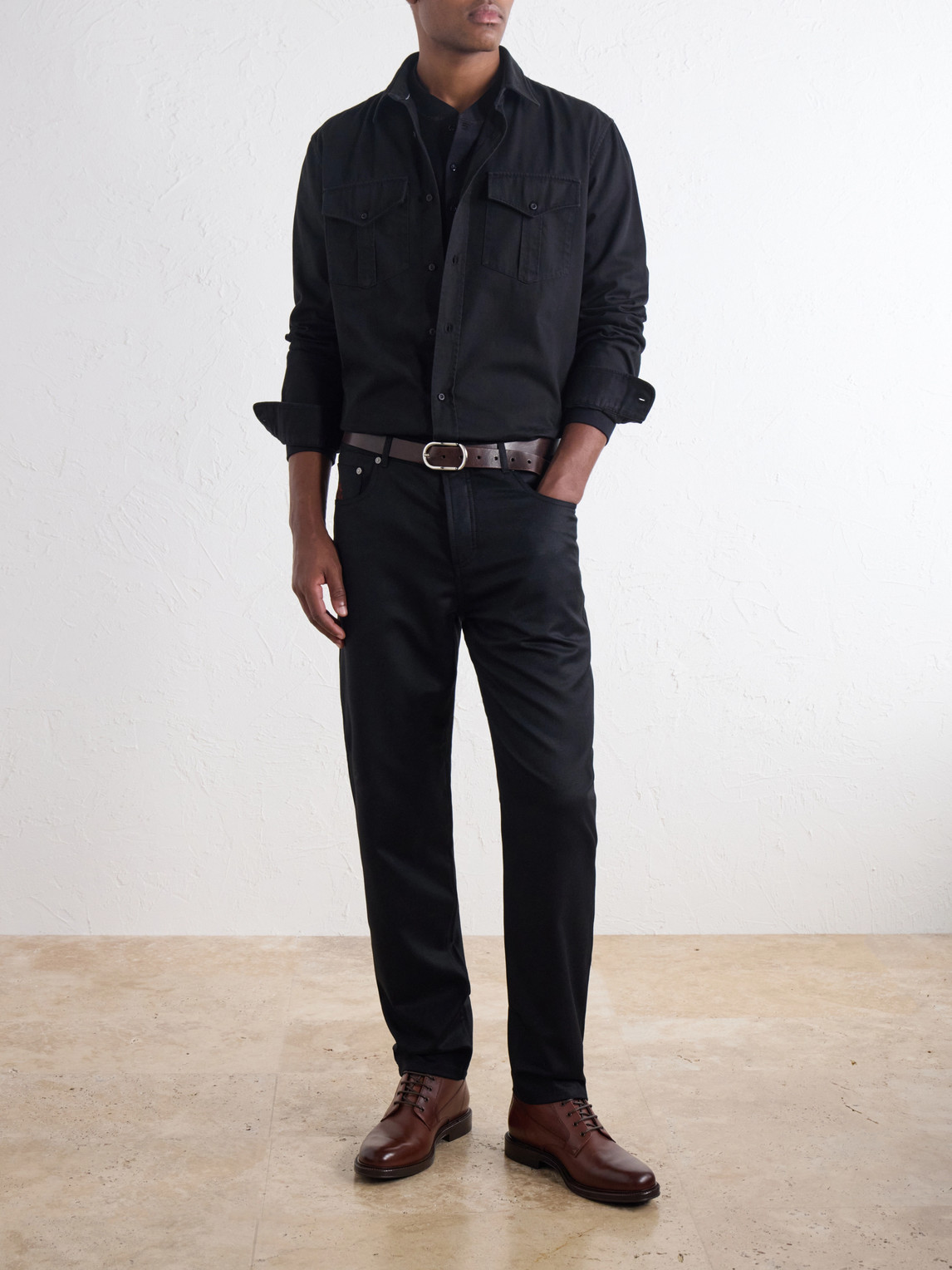 Cotton And Modal-Blend Jersey Henley T-Shirt