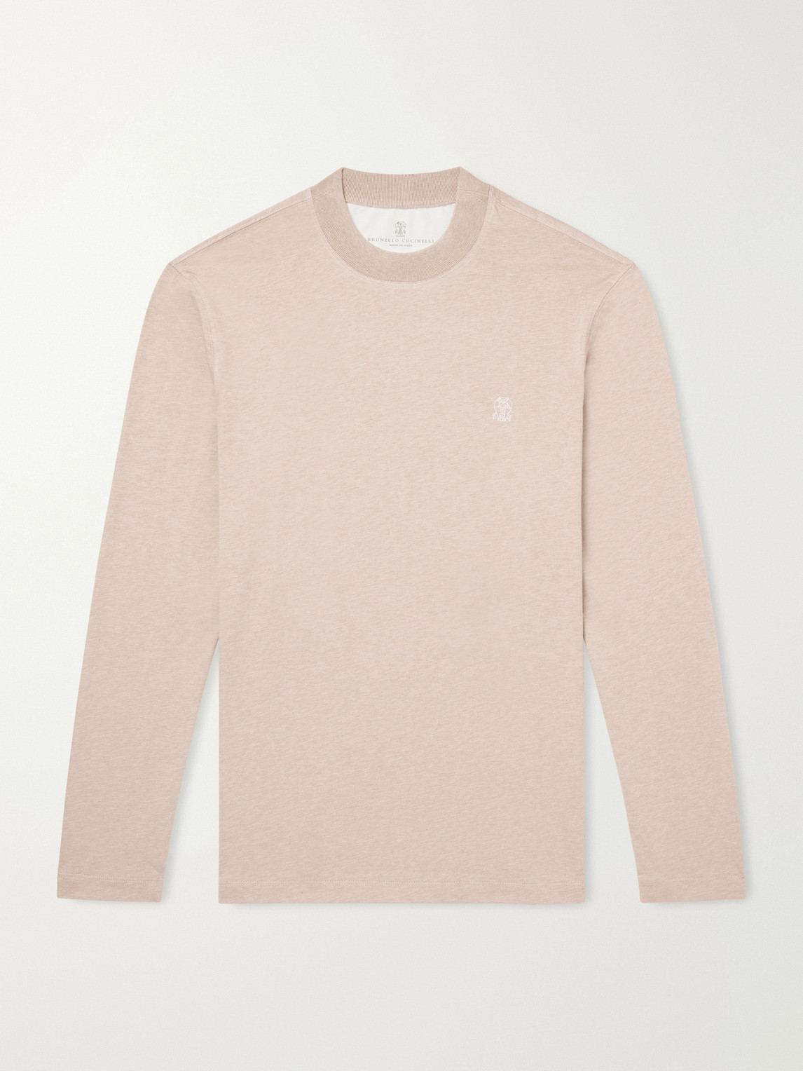 Logo-Embroidered Cotton-Jersey T-Shirt