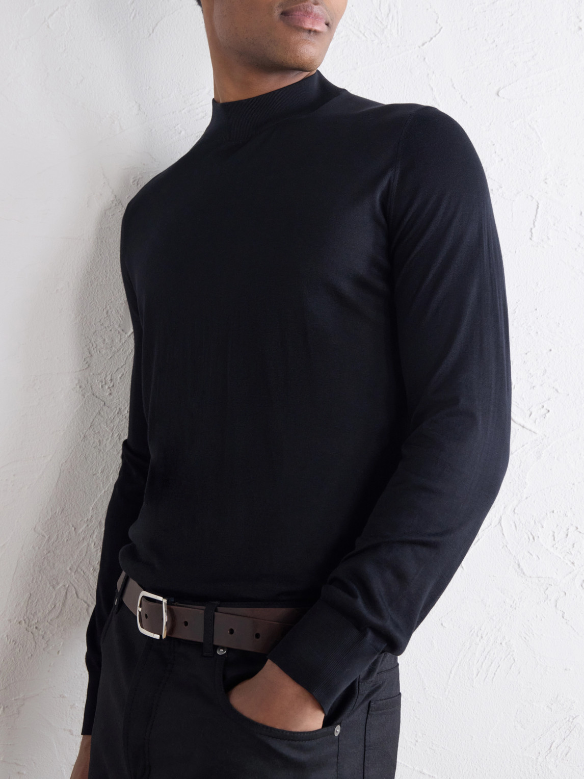 And Cotton-Blend Rollneck Sweater
