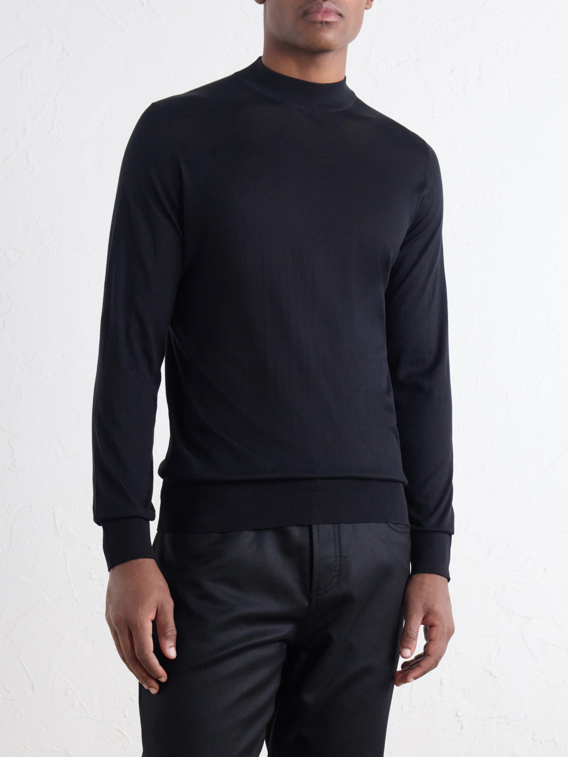 And Cotton-Blend Rollneck Sweater