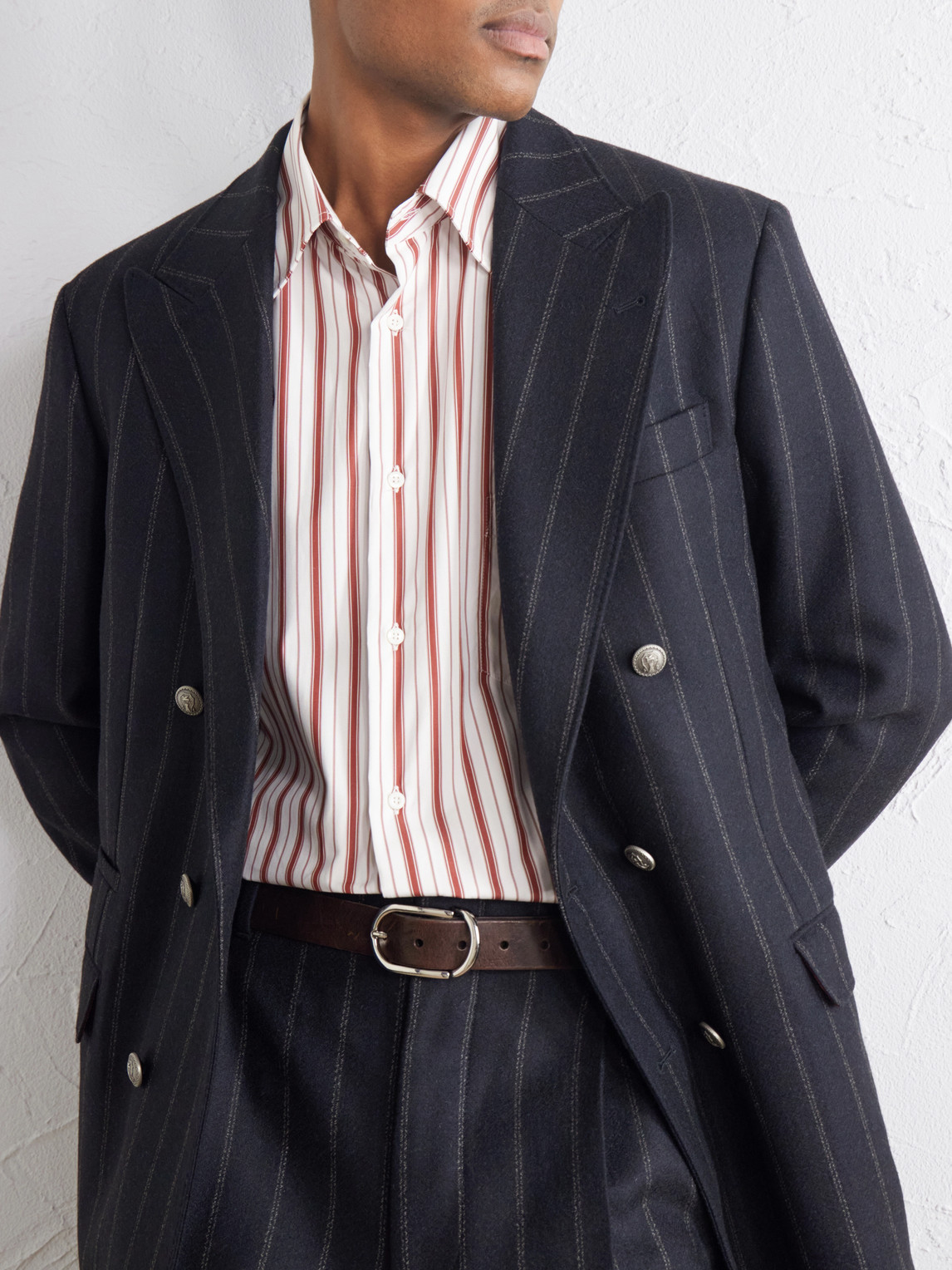 Striped Cotton-Poplin Shirt