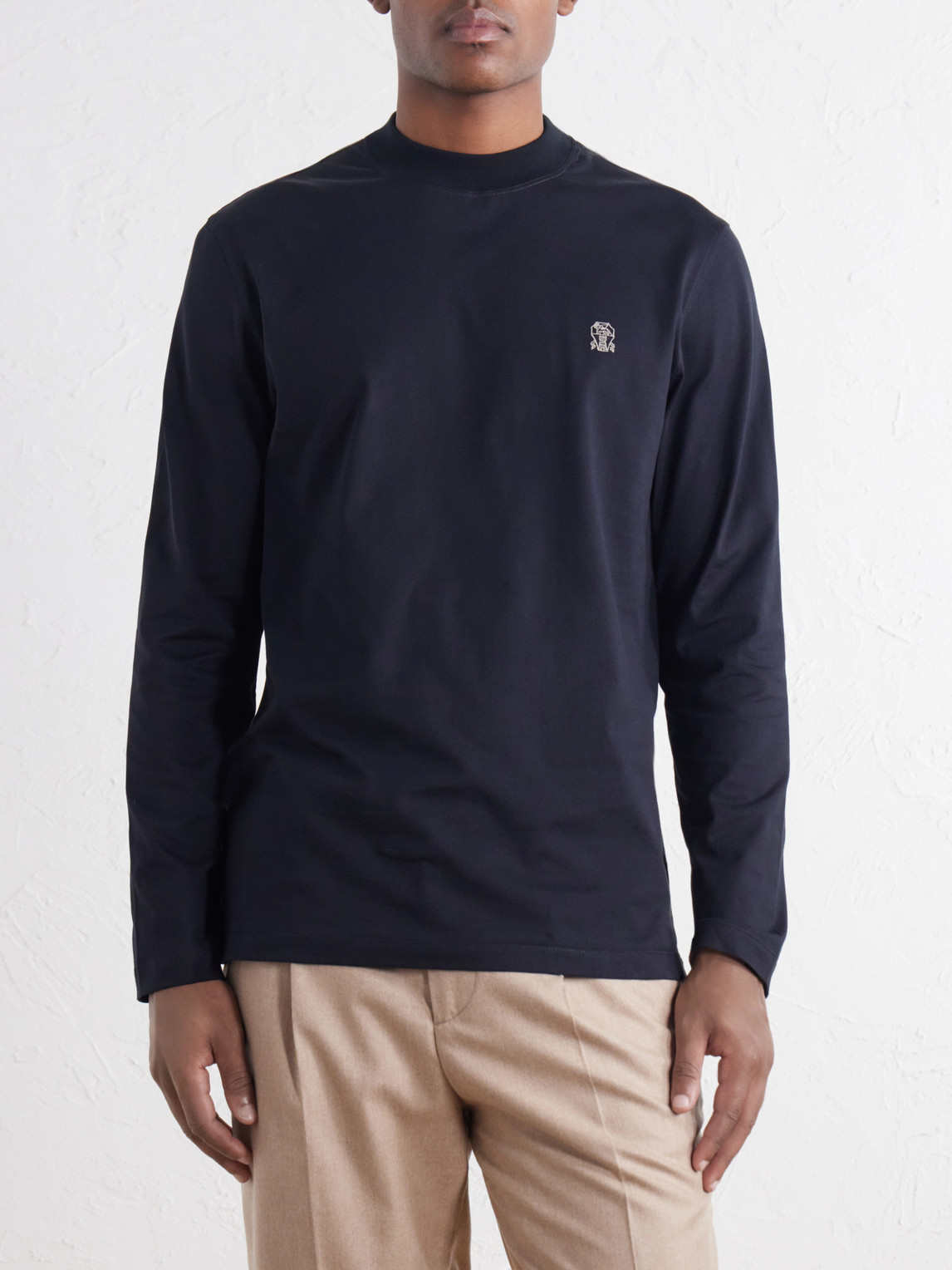 Logo-Embroidered Cotton-Jersey T-Shirt