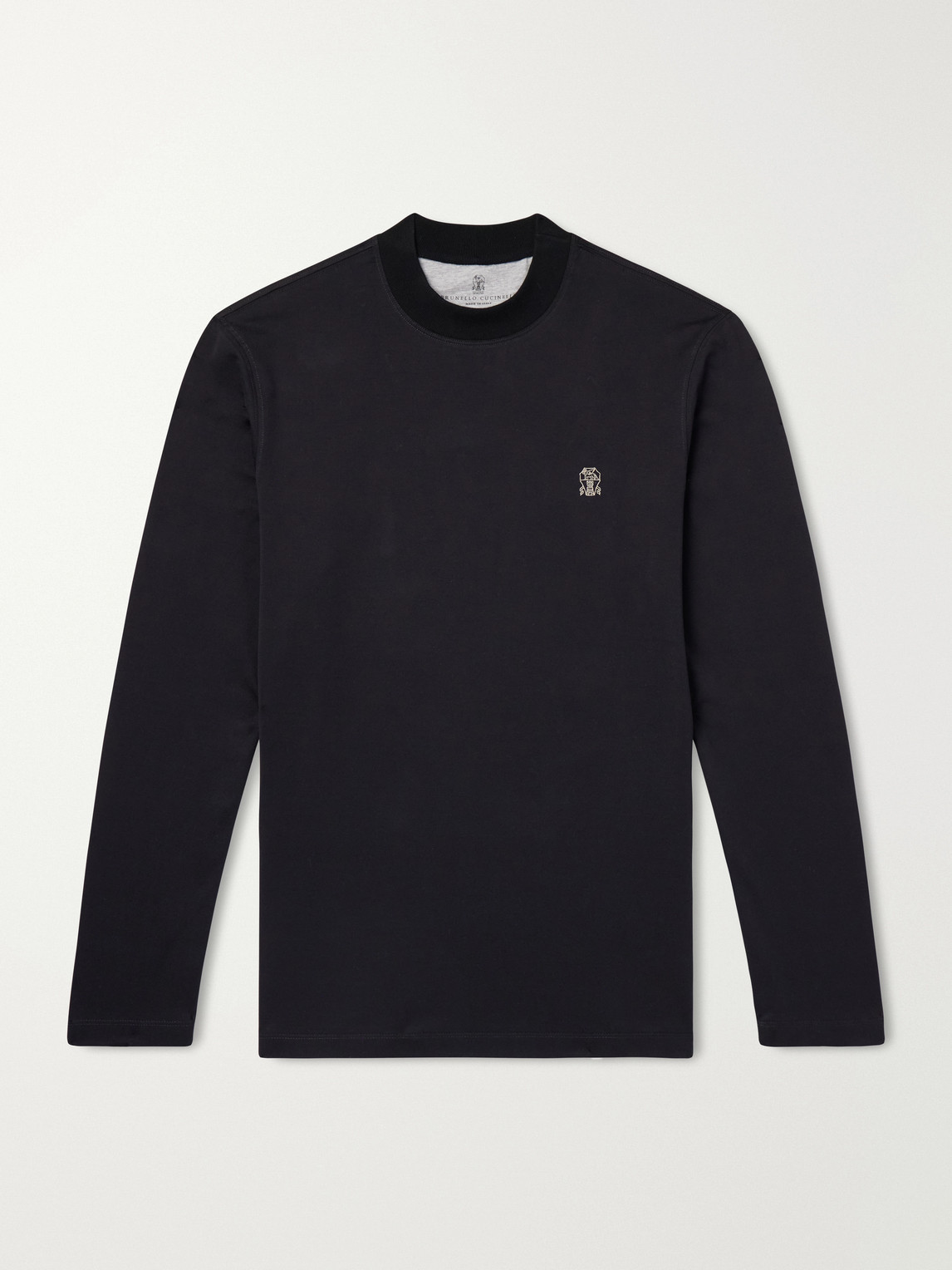 Logo-Embroidered Cotton-Jersey T-Shirt